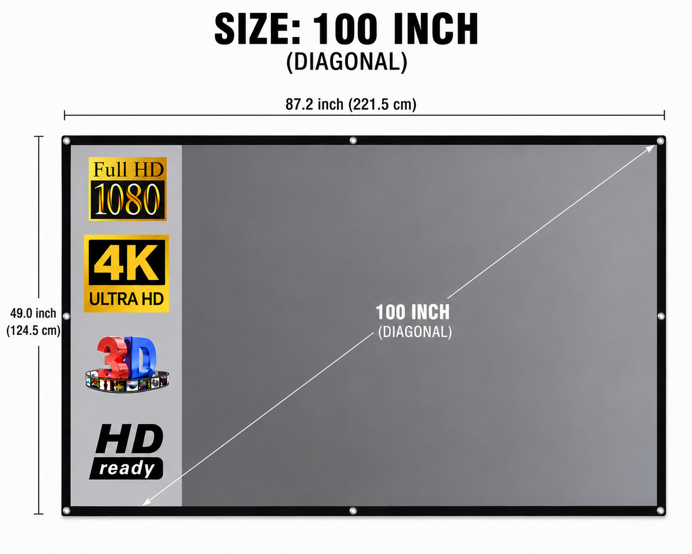 ASTROVA™ Reflective Projection Screen