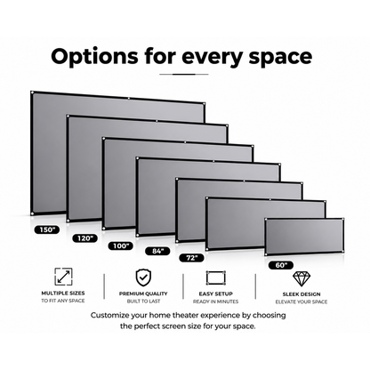 ASTROVA™ Reflective Projection Screen