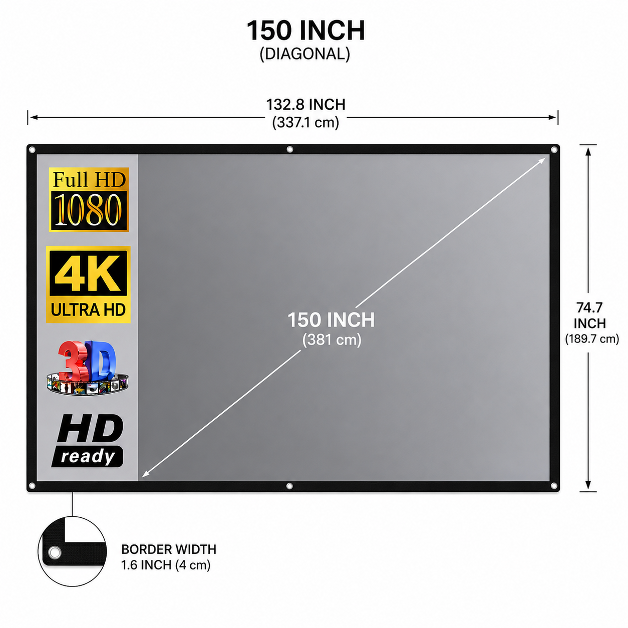 ASTROVA™ Reflective Projection Screen